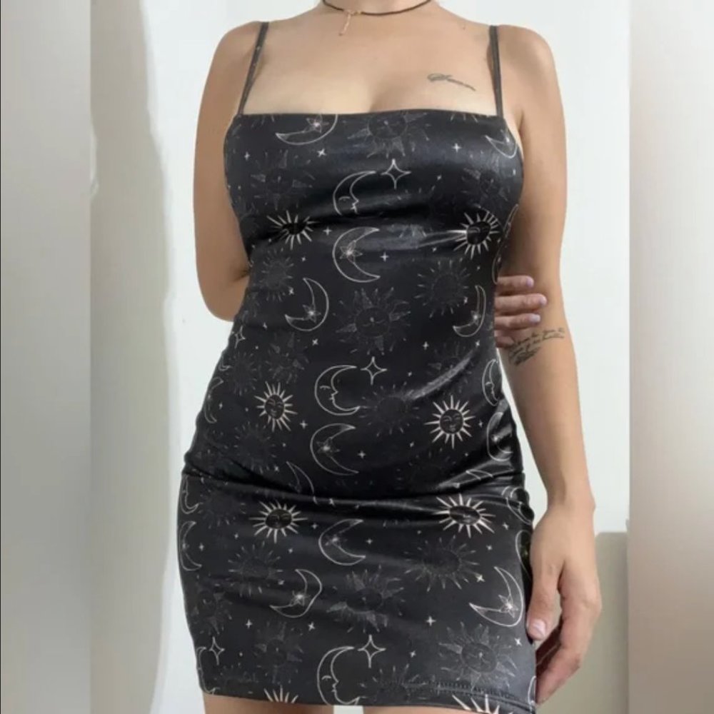 urban outfitters celestial sun and moon slip dress